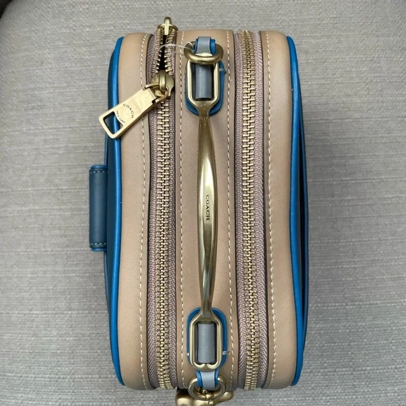 Coach Riley Lunchbox Bag In Colorblock dark denim multi - Picture 5 of 15